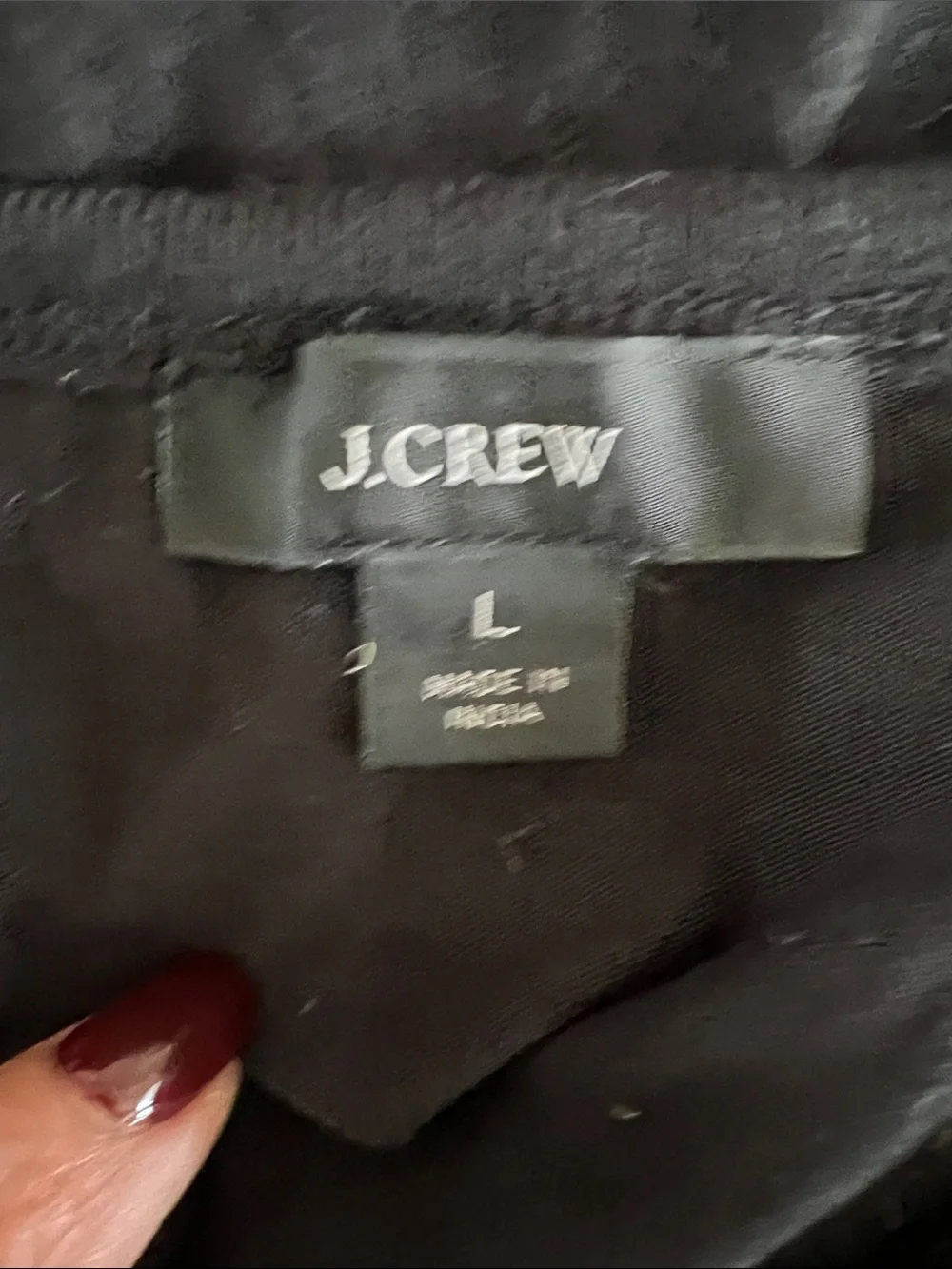 J. Crew Black Long-Sleeve Crewneck Tee